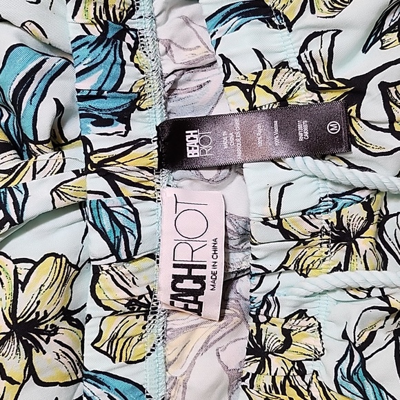 Beach Riot  Coastal Swim New Beach Riot Floral Pants Size Meduim - Picture 14 of 16